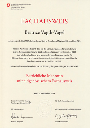 Fachausweis BM